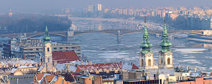 Будапешт - ледоход на Дунае